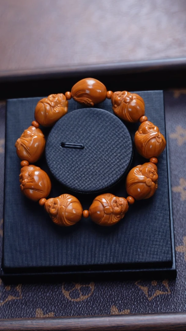 手串橄榄核苏工橄榄核 财神