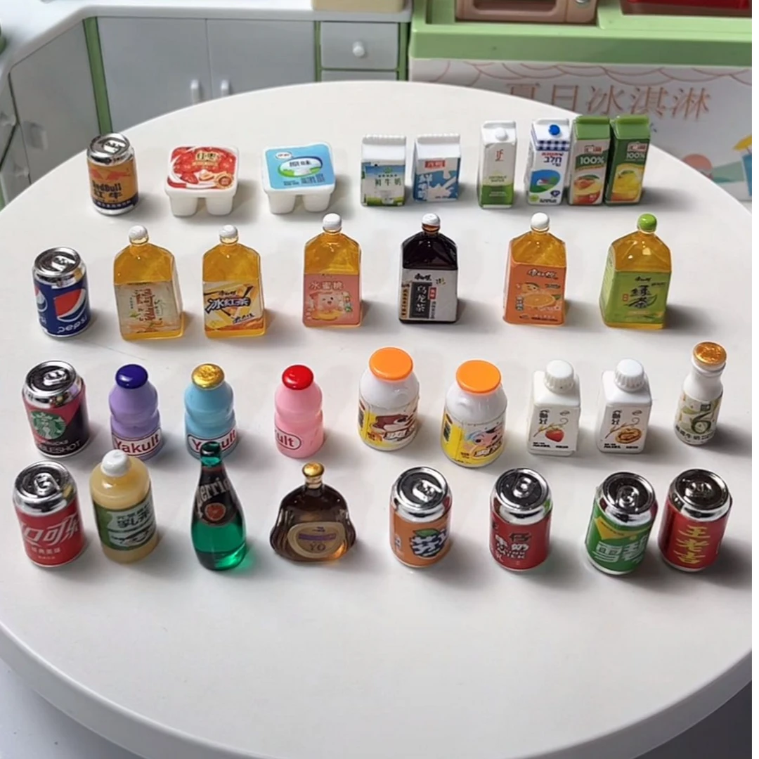 【冰箱瓶子】微缩双门冰箱瓶子过家家创意可爱家居摆件