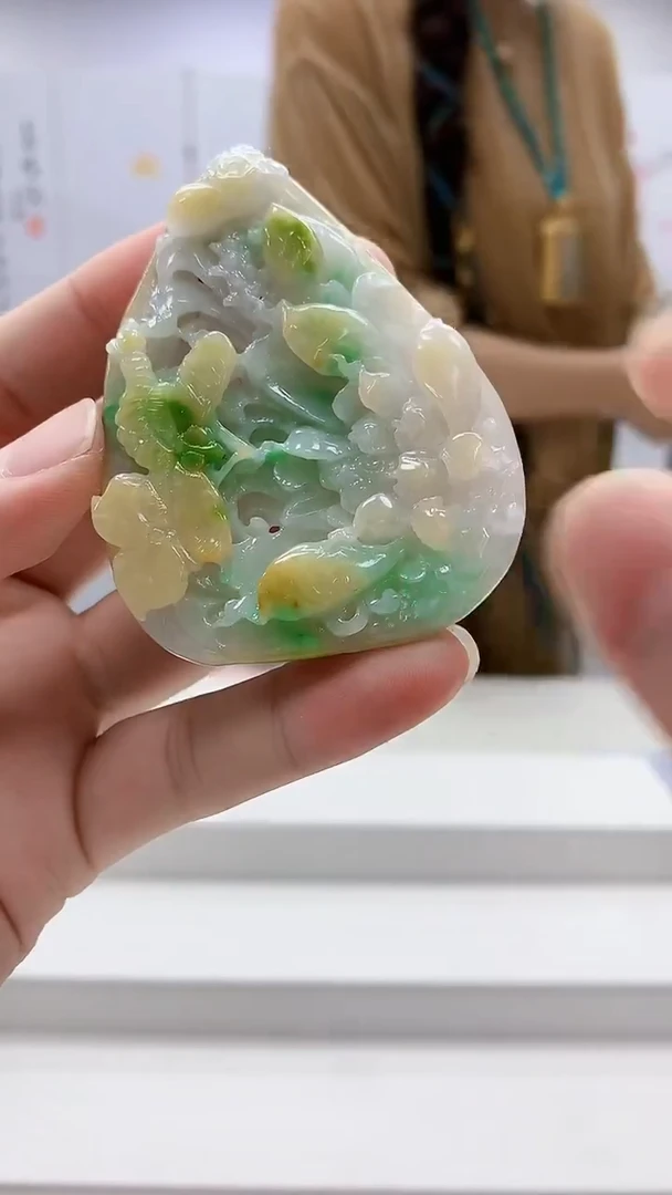 定制翡翠未镶嵌4829bb-毛货挂件95