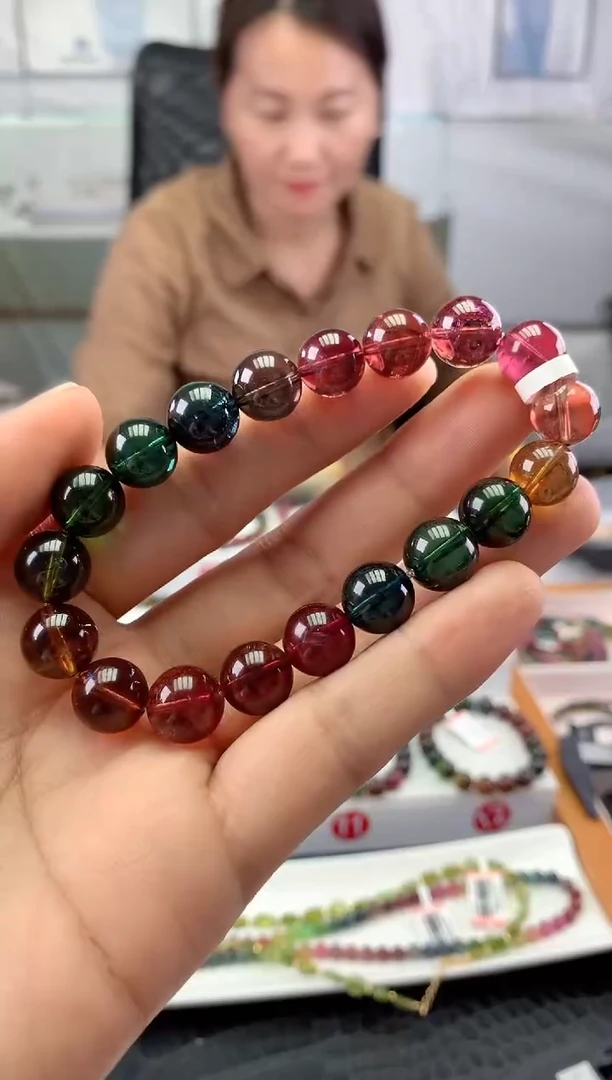 未镶嵌手串碧玺多样性发一条