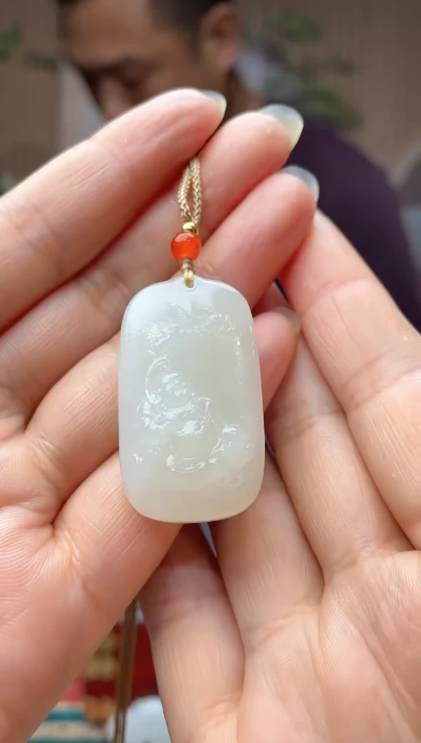 和田玉未镶嵌颈饰拍一发一