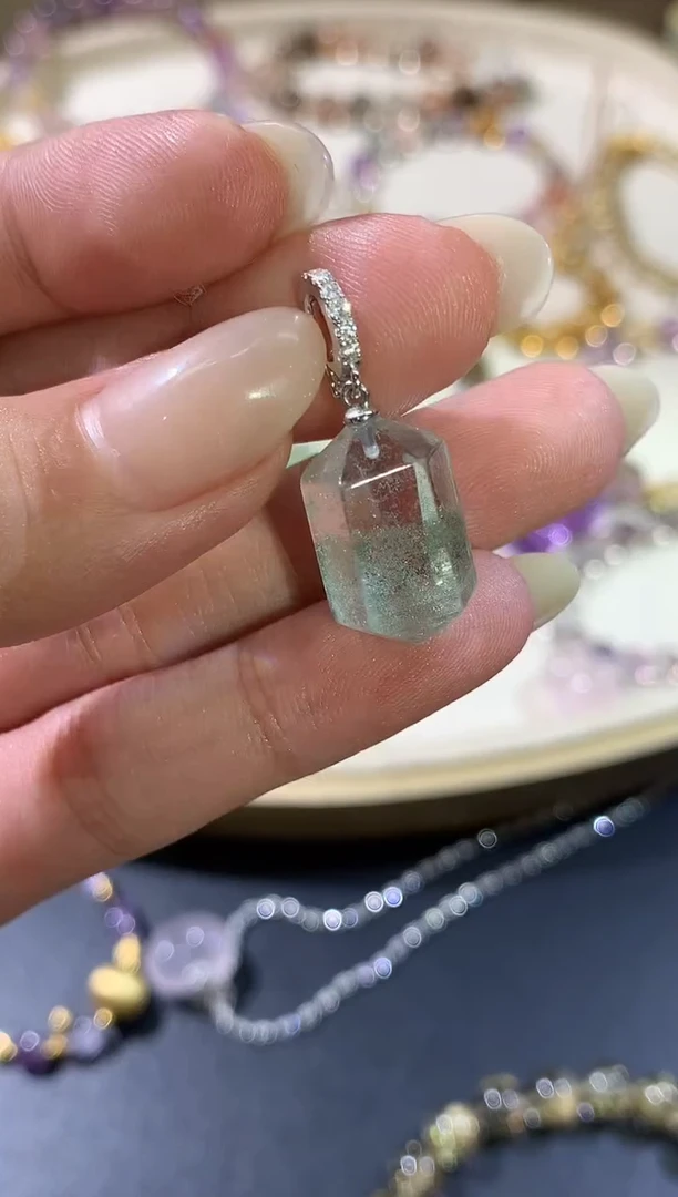 套链银S925镶嵌水晶W300|298