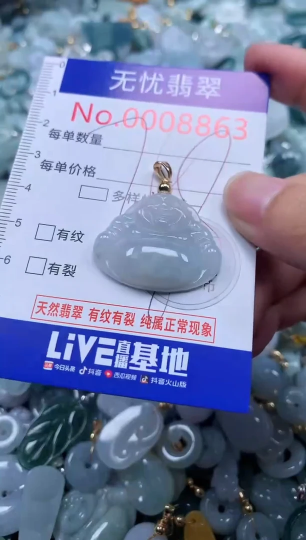翡翠未镶嵌吊坠(不含链)8863