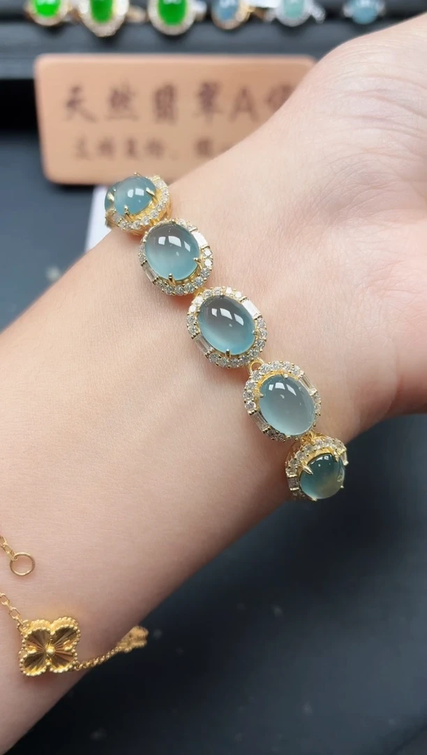 银S925镶嵌戒指翡翠11