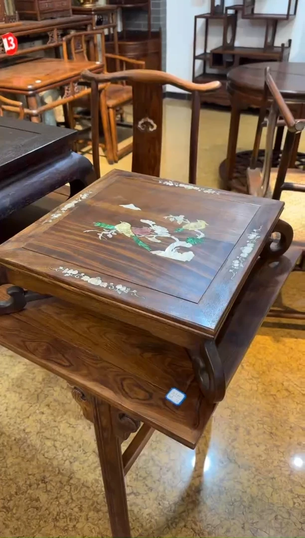 花梨木类炕桌 棋桌  工艺品