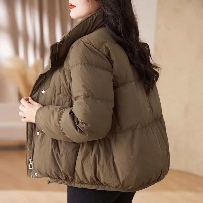新中式国风棉服女短款三粒扣宽松显瘦减龄棉衣韩版时尚防风保暖
