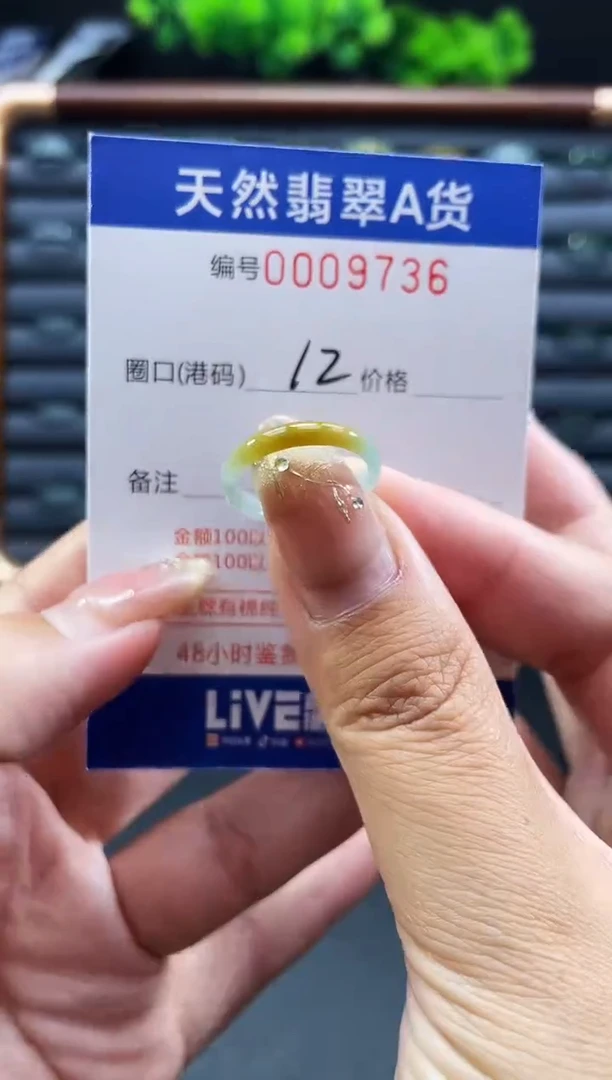未镶嵌戒指翡翠戒圈