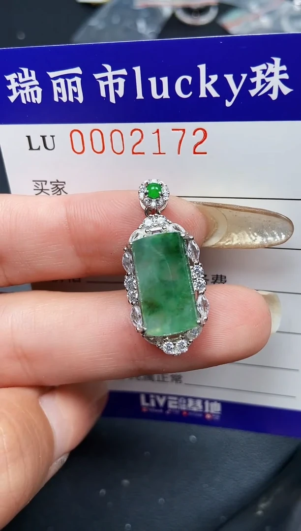 【闪购商品】翡翠颈饰银S925镶嵌2172