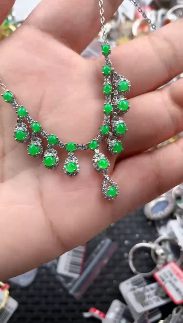 银S925镶嵌戒指翡翠222    5