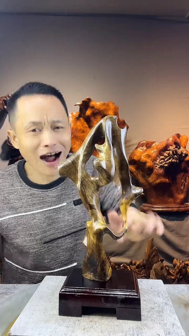 金丝楠九*烏小叶桢楠随行摆件49