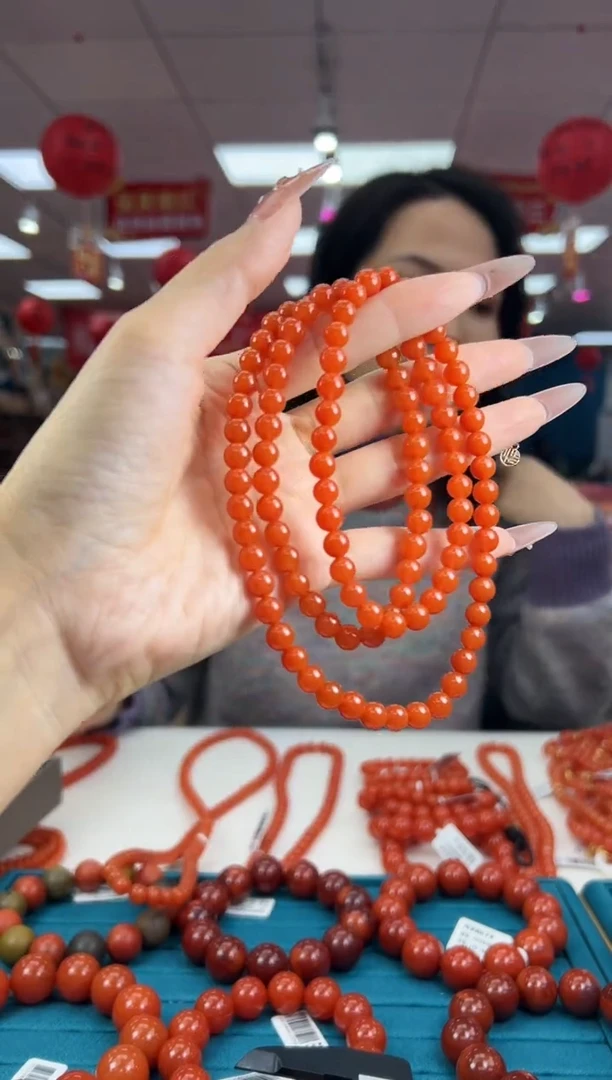 【闪购商品】南红玛瑙项链未镶嵌2.5-（多样式）