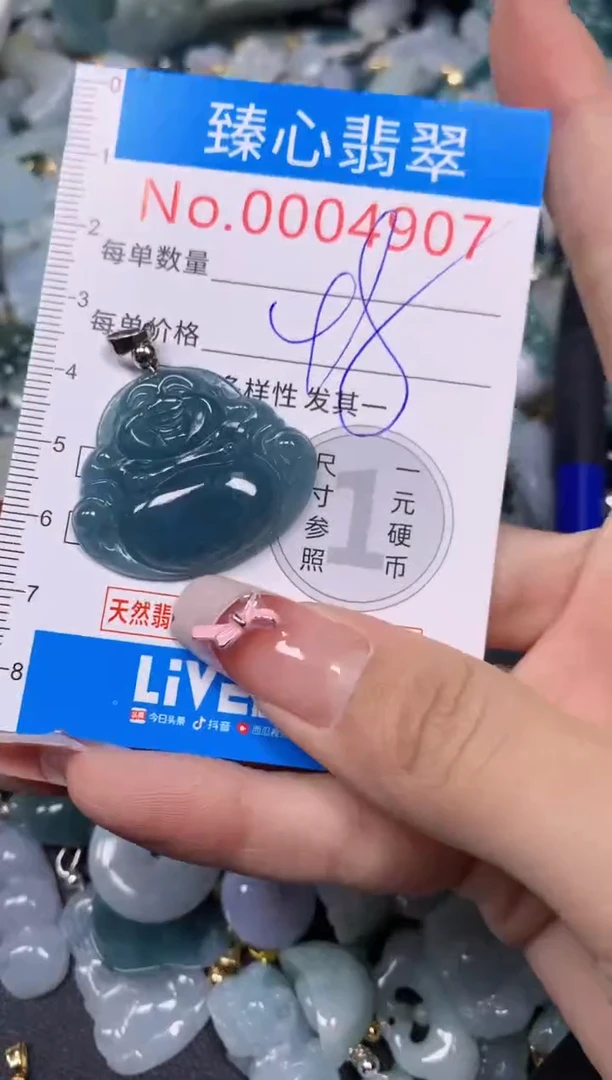 【闪购商品】翡翠颈饰未镶嵌含绳0004907