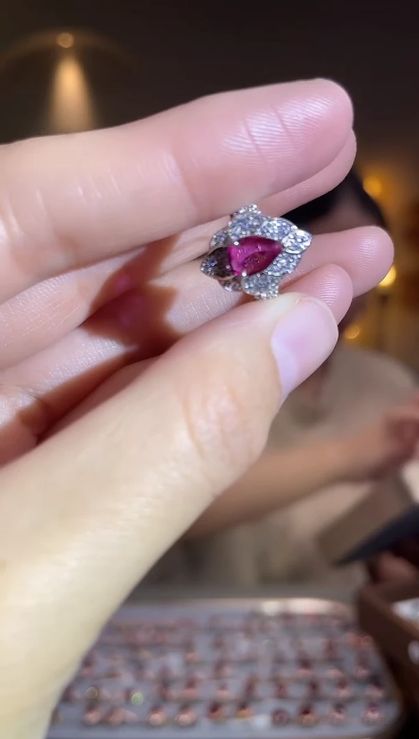 银S925镶嵌手饰碧玺手饰