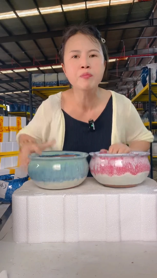 宜兴紫砂粗陶花盆19/11