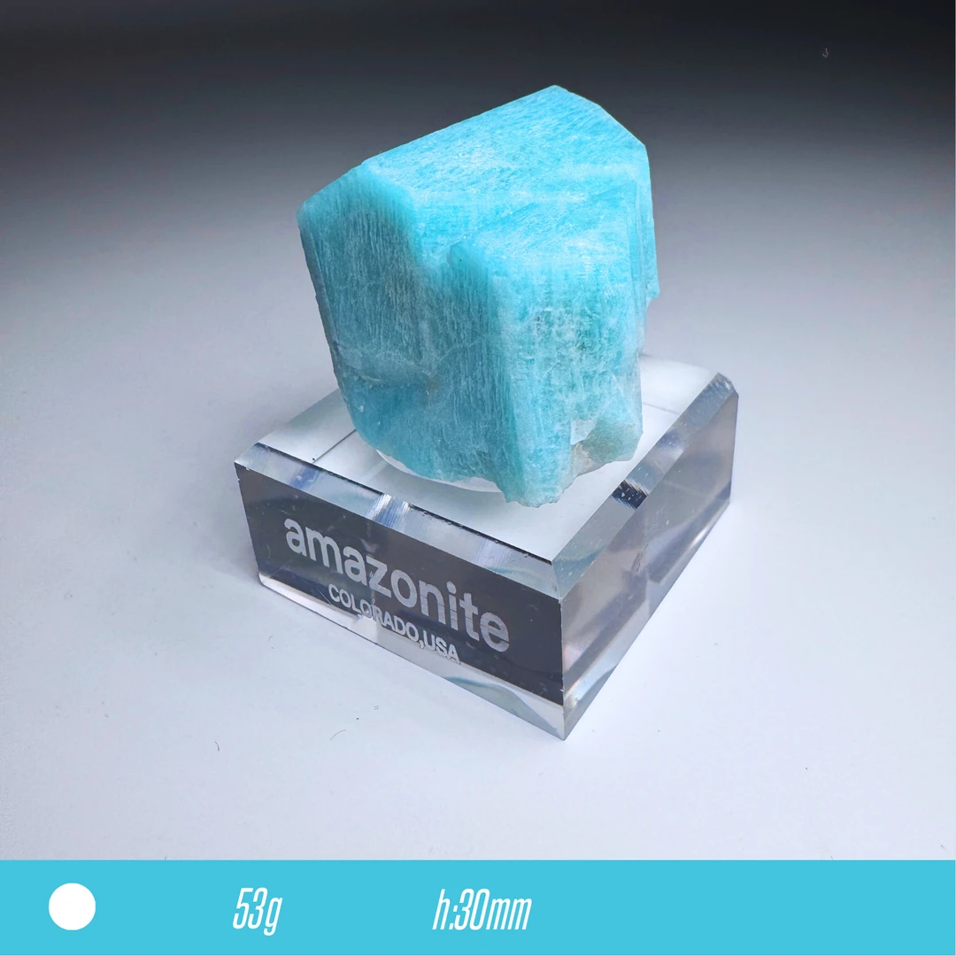 *美国【天河石/亚马逊石】矿物标本摆设矿标收藏