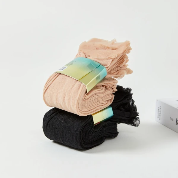 【美姿推荐】防滑丝袜女2025春夏季透气纯色松口不勒脚不易勾丝女袜