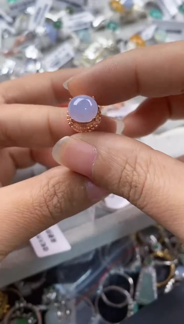 未镶嵌戒指翡翠666---5