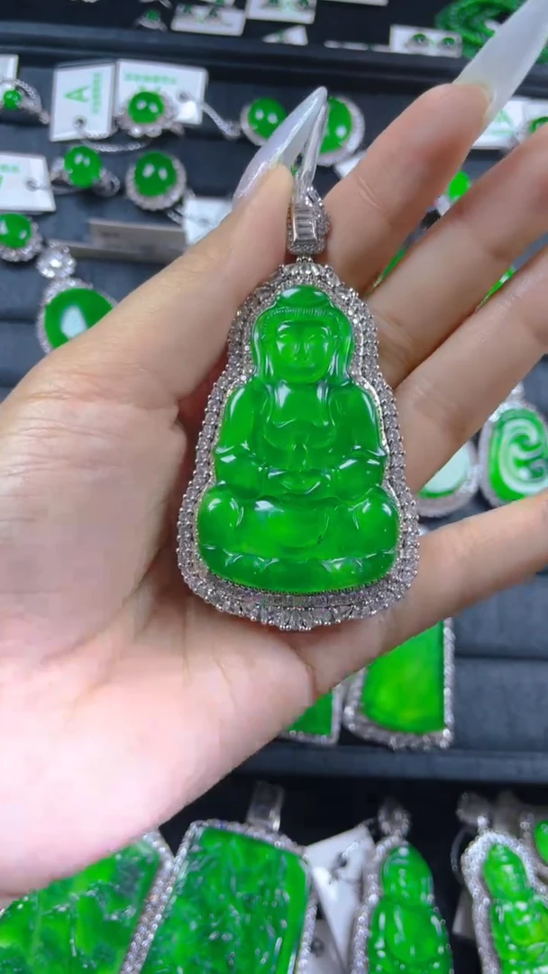 翡翠银S925镶嵌颈饰11111111