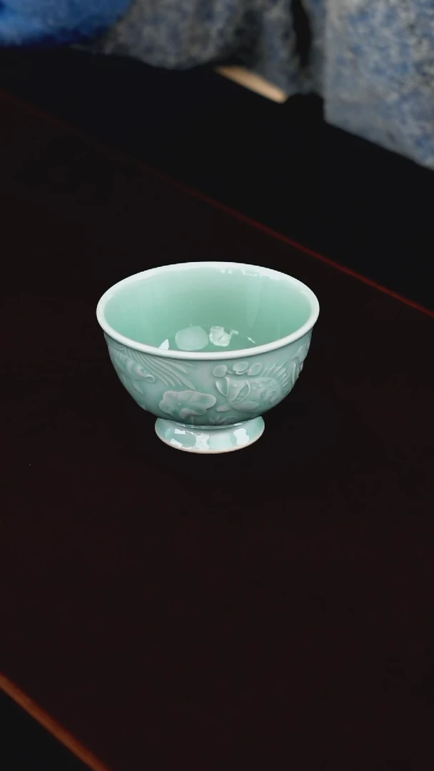 青瓷手工茶器包邮