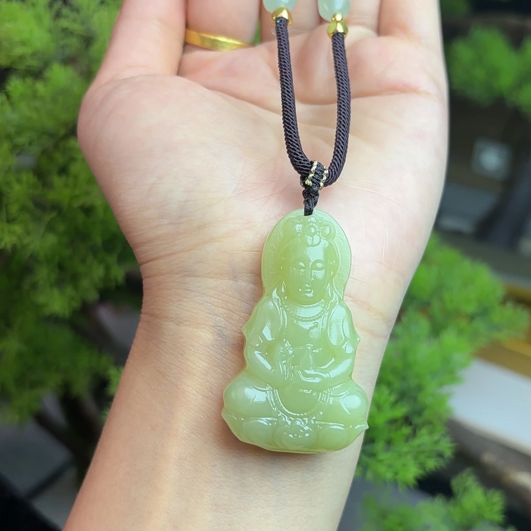 非金属锦纶吊坠 【50mm单面观音】青黄口首饰吊坠挂件礼品文化创意