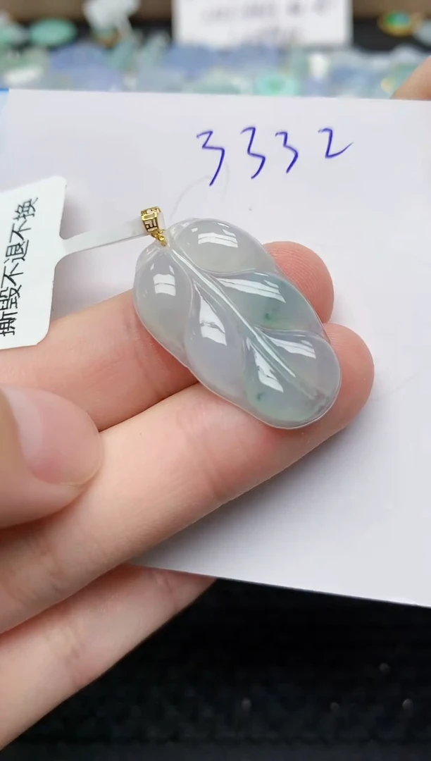 颈饰未镶嵌翡翠天然缅甸A货翡翠百元以上9元证书费自理