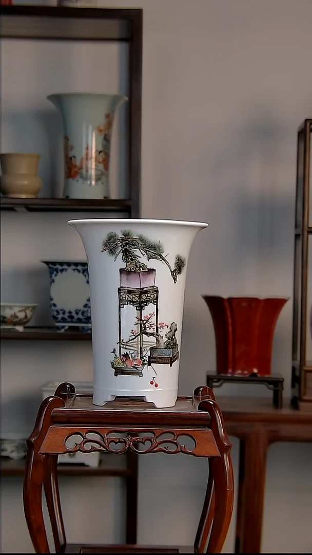 景德镇陶瓷手工花盆