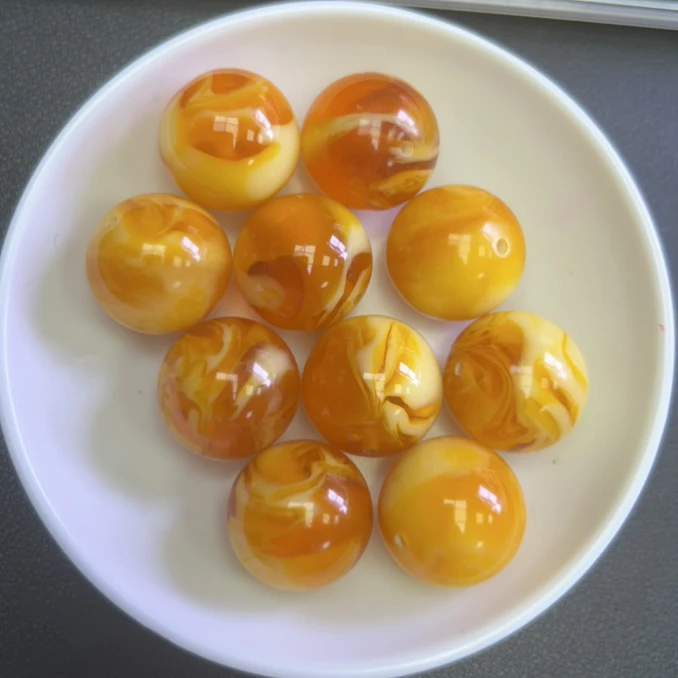 天然琥珀蜜蜡散珠 金绞蜜老蜡Y2289     卡20MM  1颗（赠弹力绳）