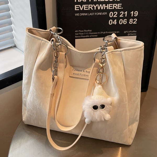 夏季新款大容量包包女2025时尚休闲通勤单肩包百搭洋气质感托特包