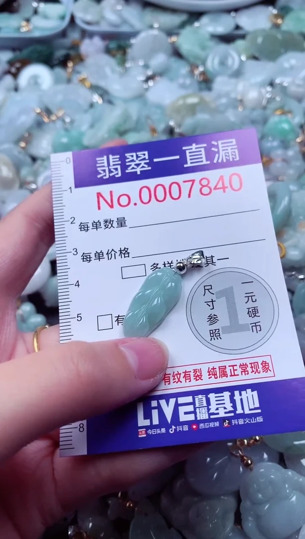 吊坠(不含链)未镶嵌翡翠7840