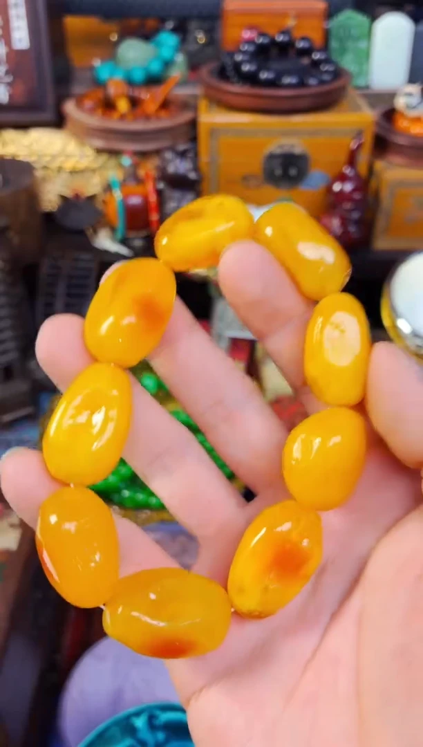 未镶嵌蜜蜡手链精品精品   独具韵味