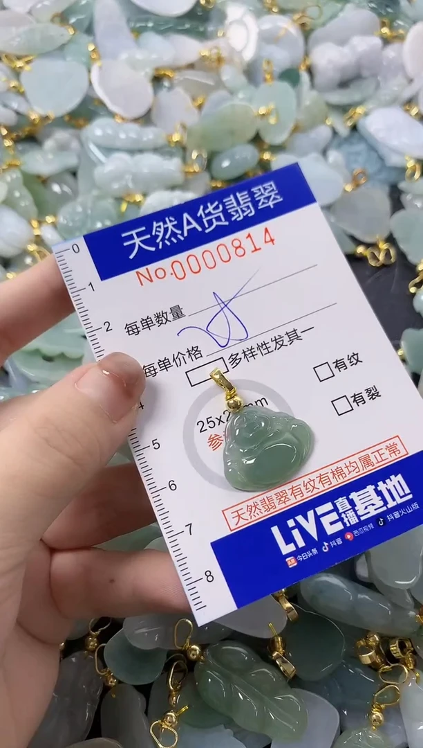 颈饰未镶嵌翡翠天然A货翡翠