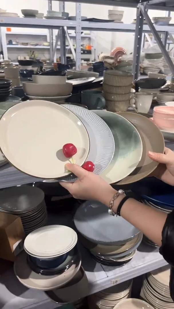 【闪购商品】瓷片外面尾货瑕疵满20包邮X4 小盘组合