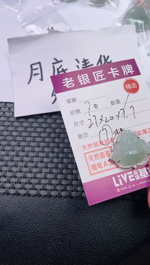 翡翠银S925镶嵌颈饰·