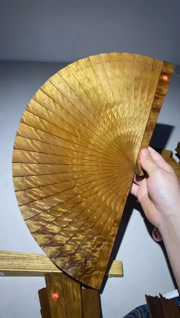 金丝楠21cm金丝楠木小叶桢楠扇78