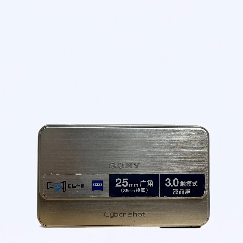 9新 Sony/索尼 T99 银色1400w像素 滑盖ccd数码相机 配件全部齐全