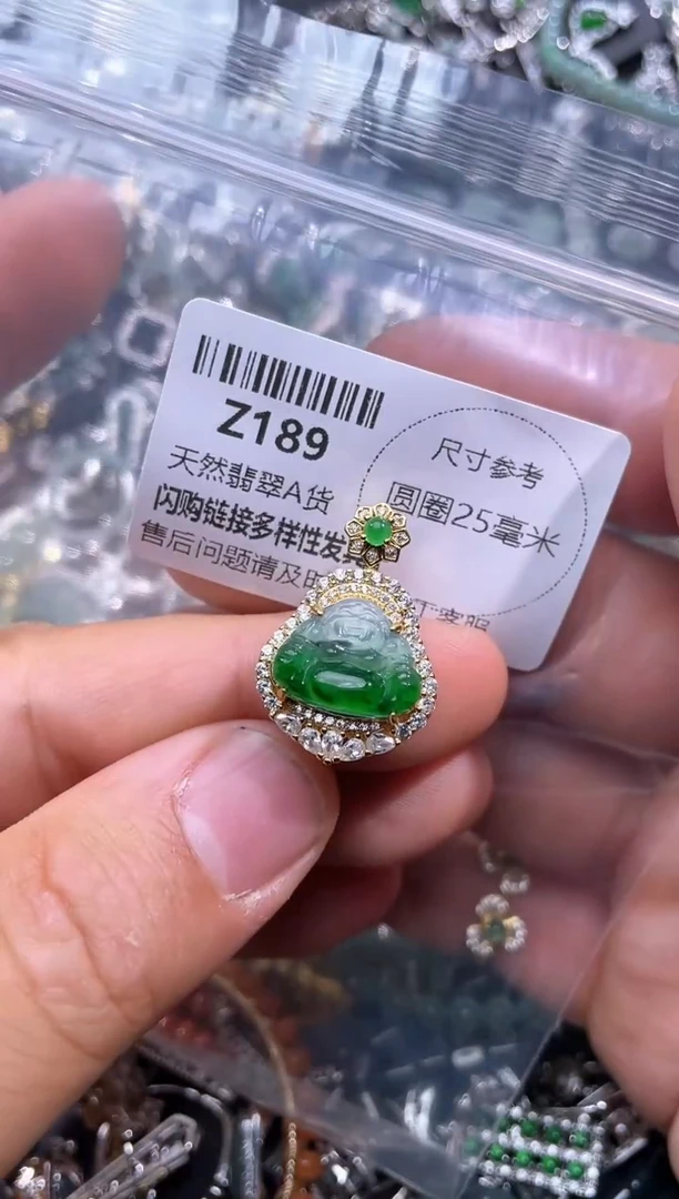 【闪购商品】翡翠颈饰未镶嵌Z189吊坠
