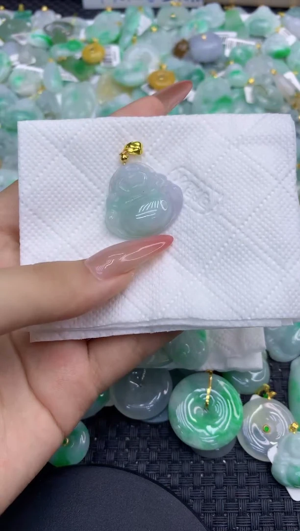 颈饰未镶嵌翡翠天然缅甸A货翡翠