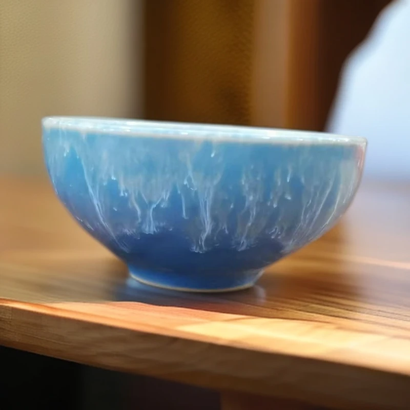 窑变品茗陶瓷功夫主人杯家用品茗杯