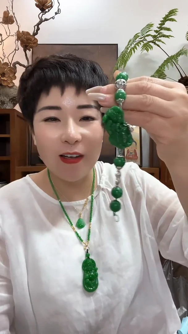吊坠(赠链)合金翡翠馨*348