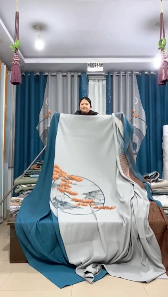 布成品窗帘  6.5*2.65米