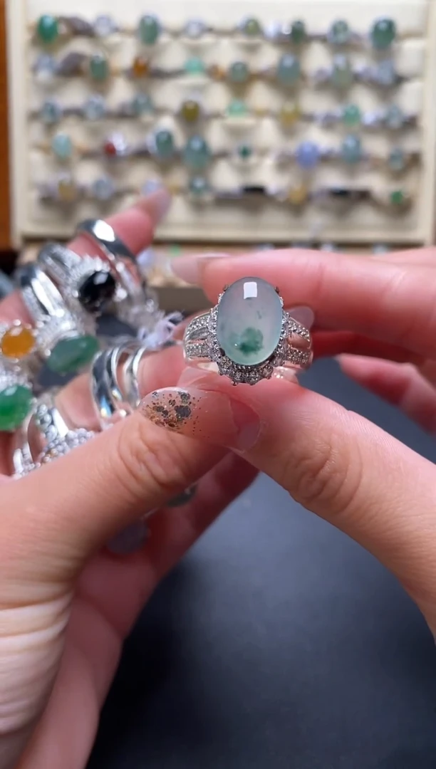 未镶嵌戒指翡翠4444444+9