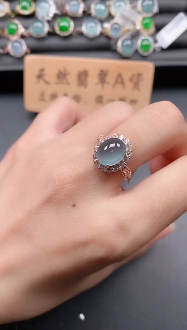 银S925镶嵌戒指翡翠1111