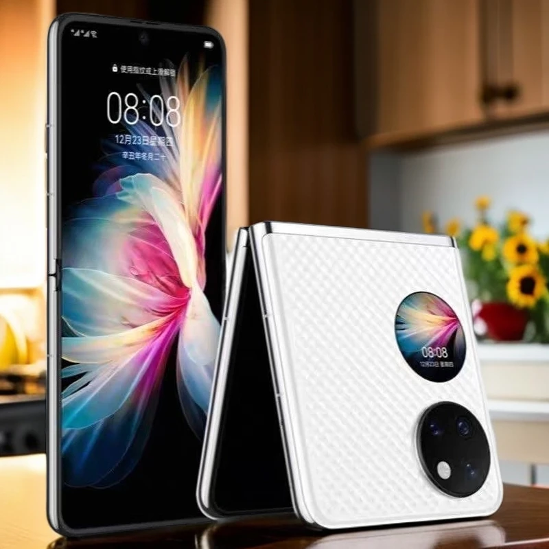 准新品 Huawei/华为 白色华为P50pocket折叠手机 双卡智能全网通