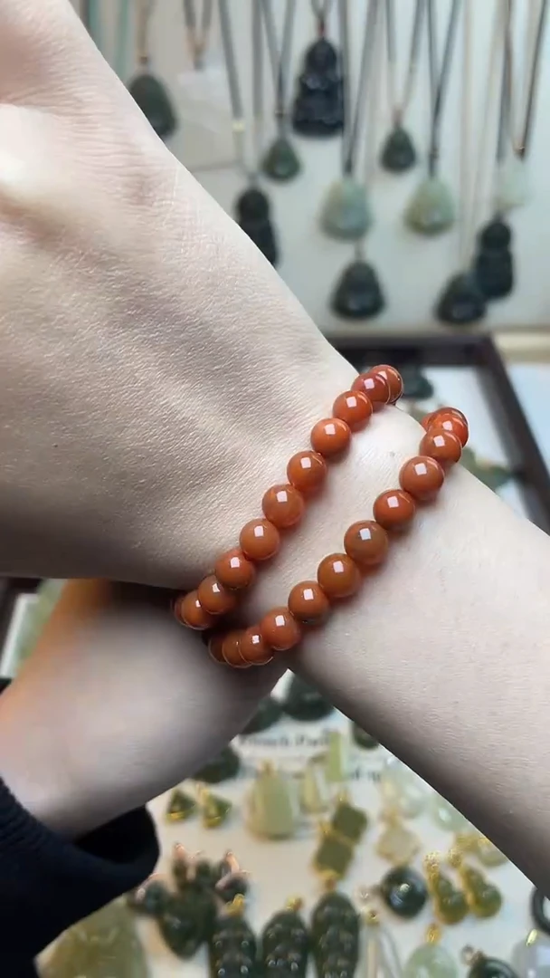 未镶嵌手串南红玛瑙1