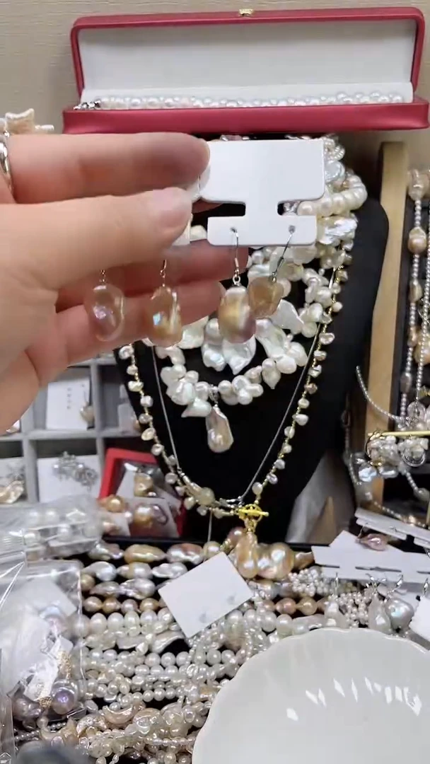 未镶嵌耳饰淡水珍珠【纯恬饰品】（多样性发货发一）