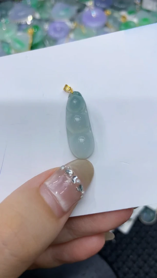 【闪购商品】翡翠颈饰18K金镶嵌222222222