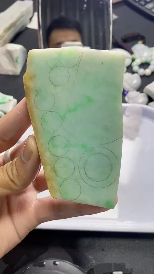 裸石翡翠天然缅甸A货【海】018