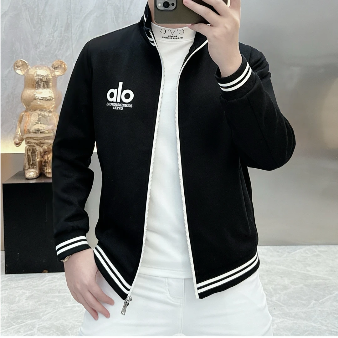 2025秋冬季新款时尚轻奢休闲百搭舒适帅气立领薄夹克男士外套上衣