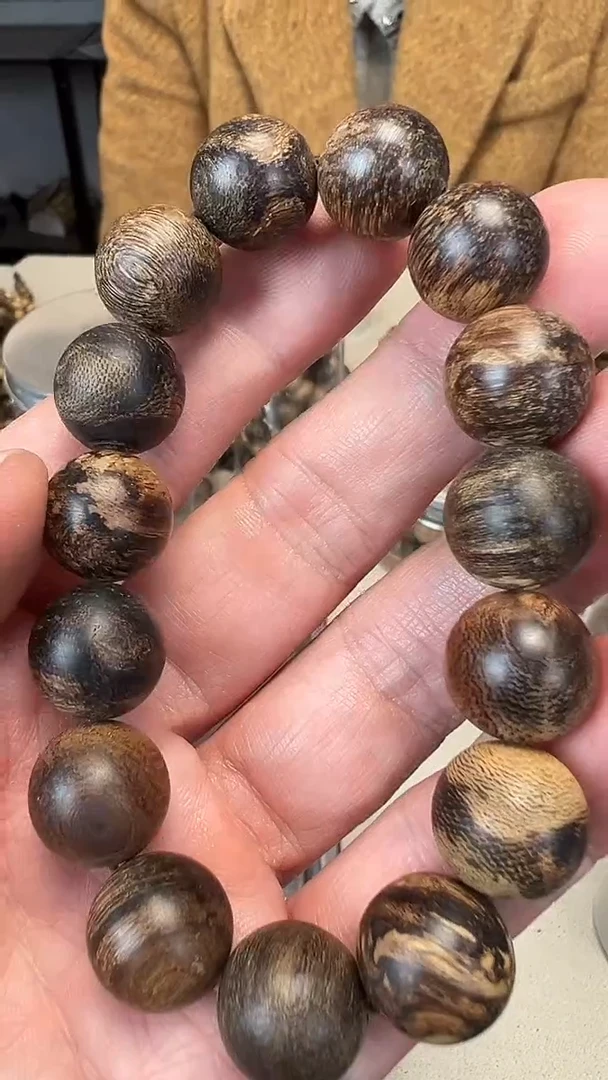 【闪购商品】沉香手串沉水老加里曼丹野产区1.4单圈23克+