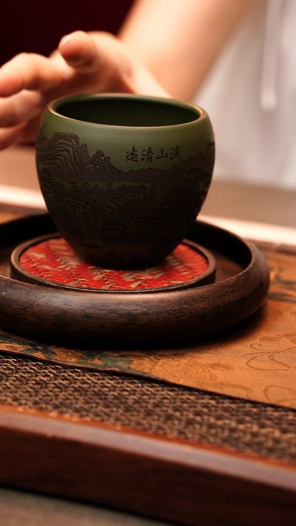 茶杯紫砂宜兴原矿紫砂 高端主人杯